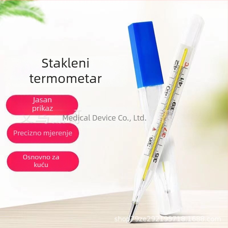 Pod pazuh toplomjer sa živom, s velikom skalom očitanja, visokom preciznošću, brzim očitanjem temperature, za kućnu upotrebu