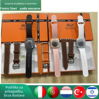 Microwear W11Minipro AMOLED pametni sat sa silikonskim sportskim remenom, Bluetooth i NFC, mjerenje srčanog ritma