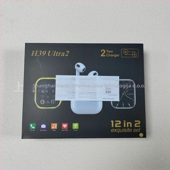 H39ultra2 set pametnog sata s AMOLED zaslonom, praćenje otkucaja srca, mjerenje krvnog tlaka, mjerenje zasićenja krvi kisikom, Bluetooth pozivi