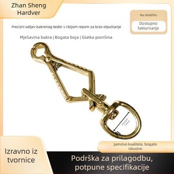 Dodatna oprema za torbe: mesingana kuka i kopče, otporan na habanje, gradska jednostavnost, Zhansheng hardware, jesen 2023