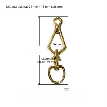 Dodatna oprema za torbe: mesingana kuka i kopče, otporan na habanje, gradska jednostavnost, Zhansheng hardware, jesen 2023