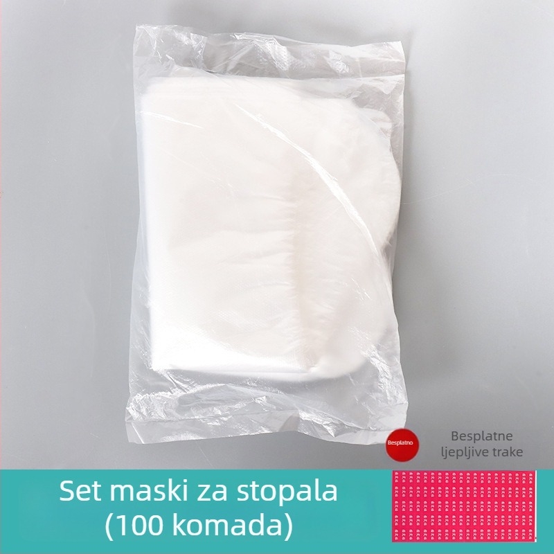 Jednokratni plastični prekrivka za stopala s maskom za stopala – hidratantna i vodootporna njega stopala, kupanje stopala