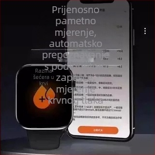 Smartwatch s TFT zaslonom od 1,44 inča; baterija 200 mAh; praćenje otkucaja srca, krvnog tlaka i zasićenja krvi kisikom; praćenje sna; Bluetooth veza