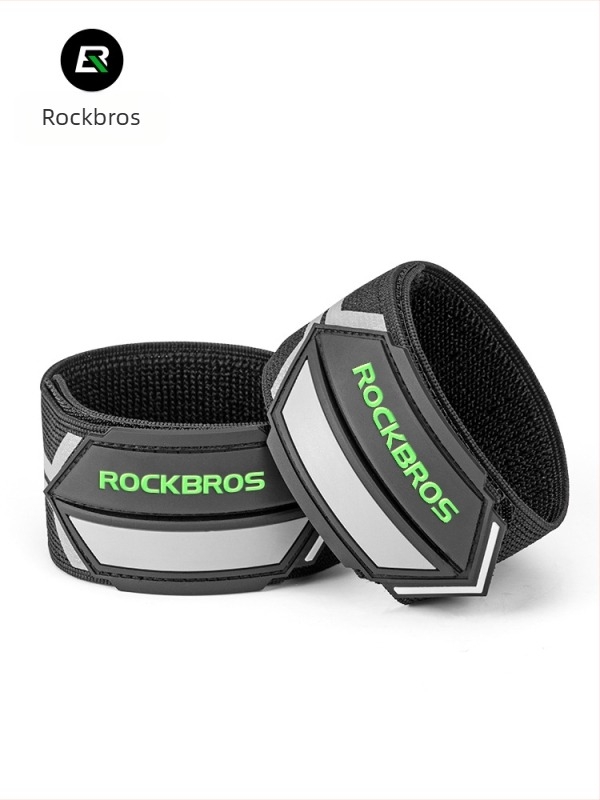 ROCKBROS Reflektirajuća traka za ruku/nogu za noćnu vožnju bicikla — poliester, prilagodljiva obrada