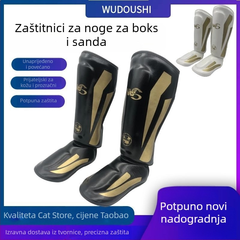Zaštita potkoljenice za boksačke treninge – PU koža s pjenom visoke gustoće, zaštita listova, za odrasle