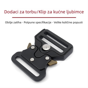 Prilagodljiva metalna kopča kobra za ruksak - Taktička vanjska uporaba, cinkova zlitina, vodootporna, otporna na habanje, odvojiva kopča