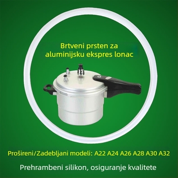 Silikonski brtvilo za aluminijski lonac pod tlakom A22-A32 – dodatak poklopcu