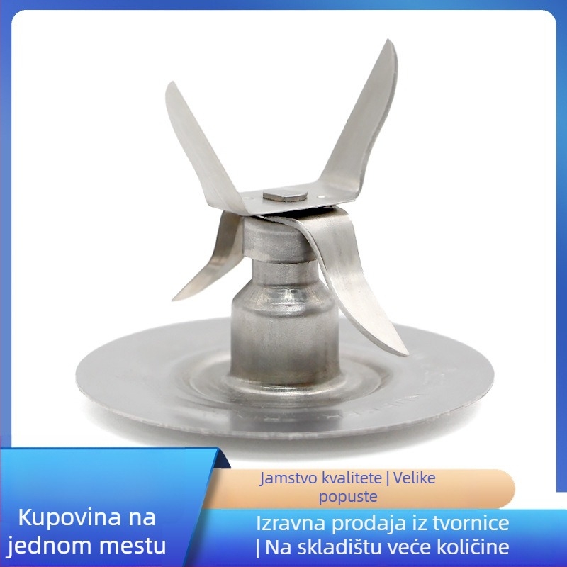 Qiya Držač noževa s četiri oštrice od nehrđajućeg čelika – pribor za sojino mlijeko, miješanje i mljevenje