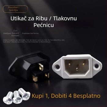 Napajanje utičnica za električne kuhinjske uređaje — 3-žilna univerzalna utičnica kompatibilna s Rice Cookerom, Electric Wokom i Electric Pressure Cooker