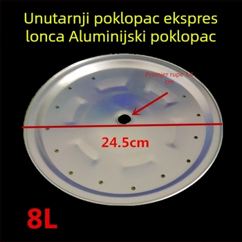 Aluminijski poklopac za električni lonac pod pritiskom, brtvni prsten, unutarnja aluminijska ploča, aluminijski list, 4L 6L 8L