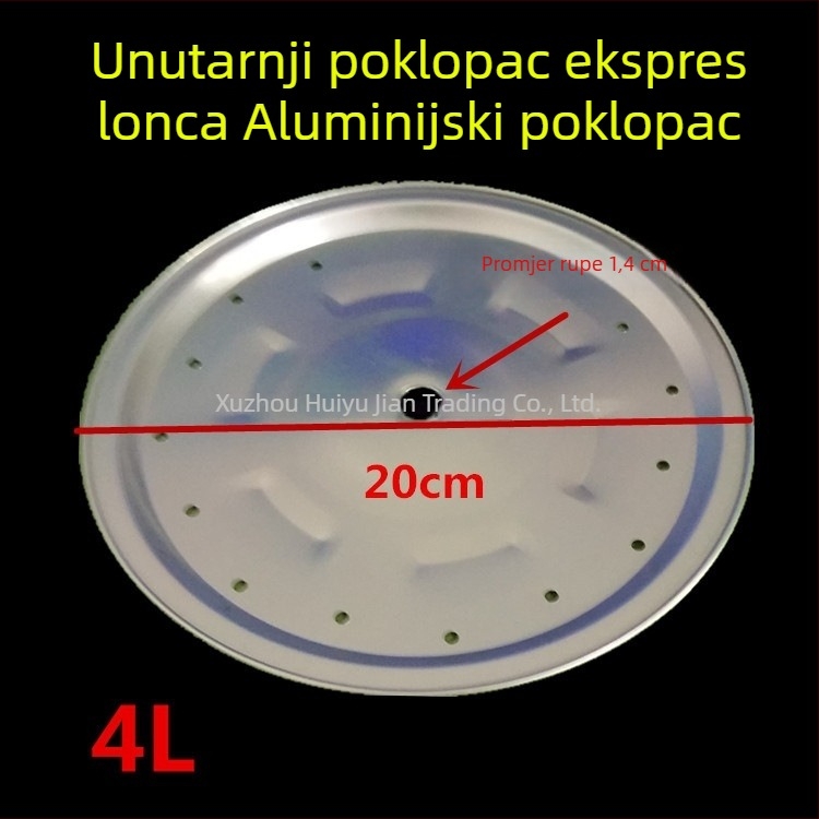 Aluminijski poklopac za električni lonac pod pritiskom, brtvni prsten, unutarnja aluminijska ploča, aluminijski list, 4L 6L 8L