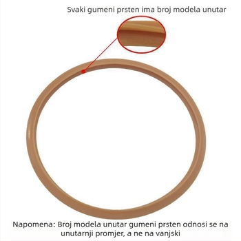 Prsten za brtvljenje lonca s tlakom, silikon guma, otporan na visoke temperature, marka Unique, kompatibilan s dodacima za aparate za sojino mlijeko/miješanje/mljevenje
