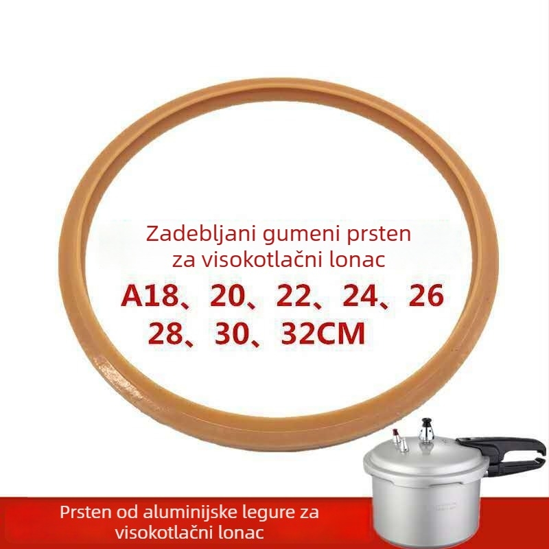 Prsten za brtvljenje lonca s tlakom, silikon guma, otporan na visoke temperature, marka Unique, kompatibilan s dodacima za aparate za sojino mlijeko/miješanje/mljevenje