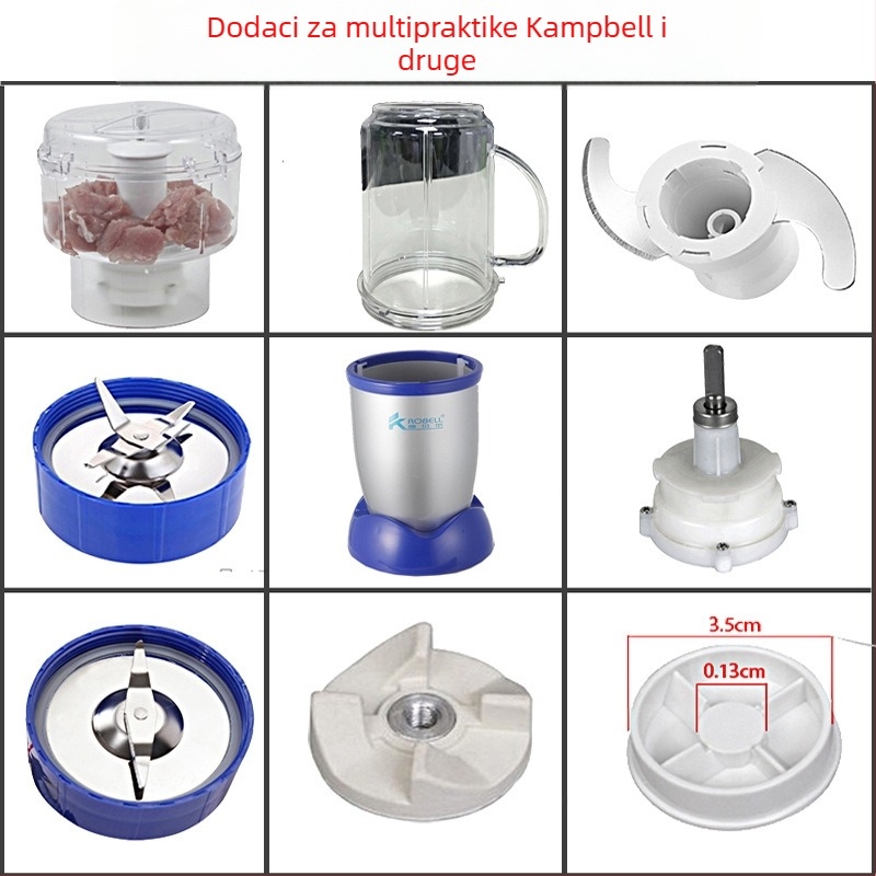 Conbell Višefunkcionalni set dodatne opreme za sojino mlijeko, cijeđenje, miješenje i mljevenje za kućnu upotrebu