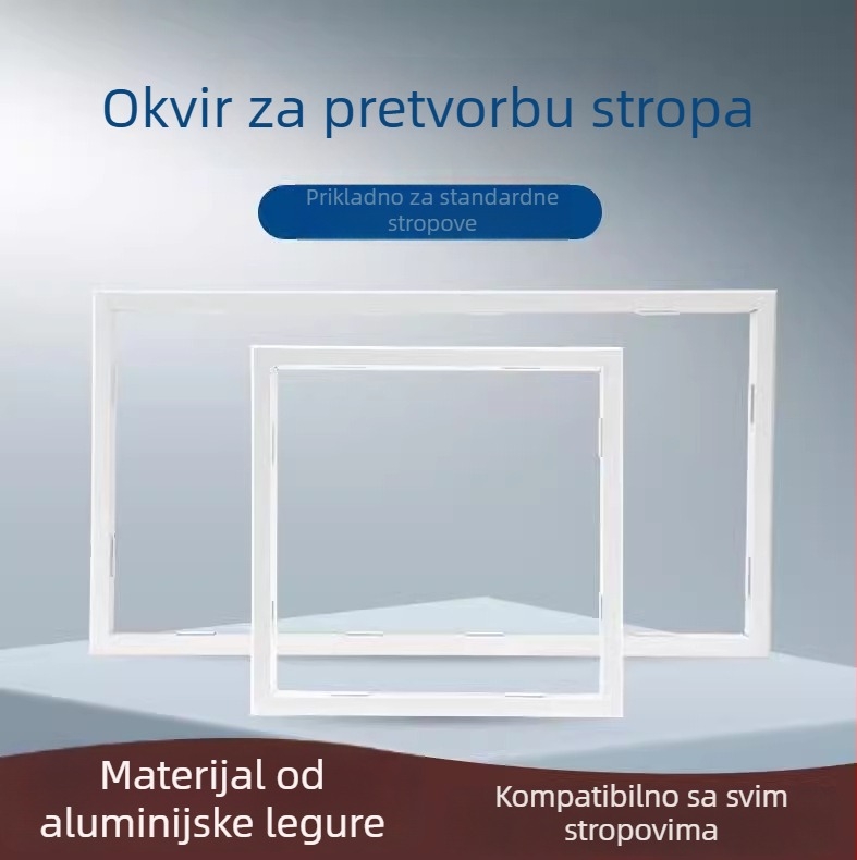 Električni dodaci za grijanje vode u kupaonici, odvojivi konverzijski okvir za ugradnju u plafon, model Conversion Box