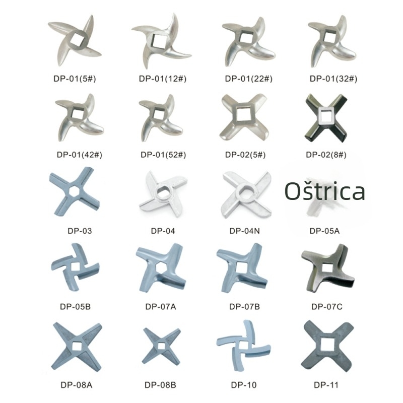 Pribor za meso mlinca – oštrice Shanghao DP-01, kompatibilni modeli 5#, 12, 22, 32