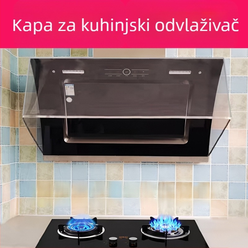 Kuhinjska napa — prozirni štit protiv uljnog dima, otporan na visoke temperature, vjetrozaštita, zavjesa ulja i kućište ploče