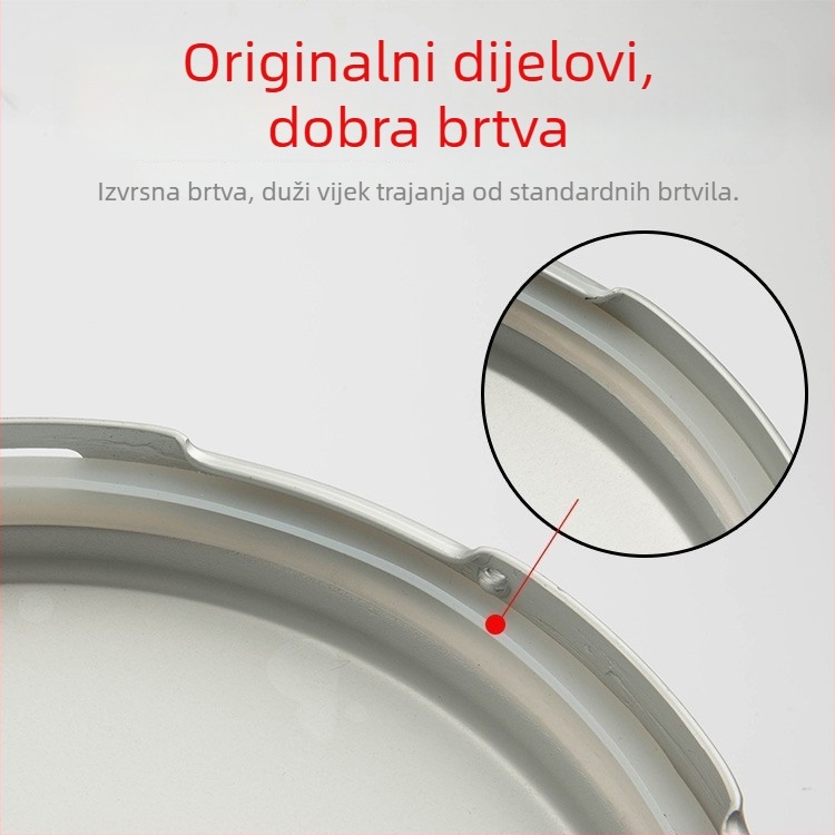 Gumeni brtveni prsten za električni lonac s tlakom — univerzalni gumeni brtveni prsten za kućne električne posude, ugrađena brtva, Marka Friendly, Model Regular