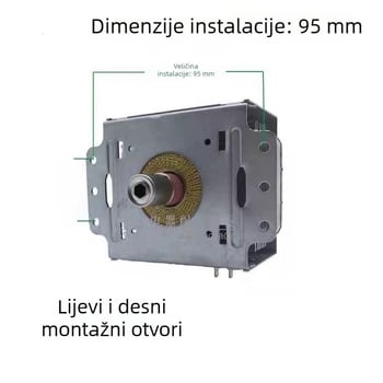 Magnetron za mikrovalnu pećnicu M24FB-610, stražnja montaža, kompatibilan s Galanz/Midea, zagrijavanje i regulacija temperature