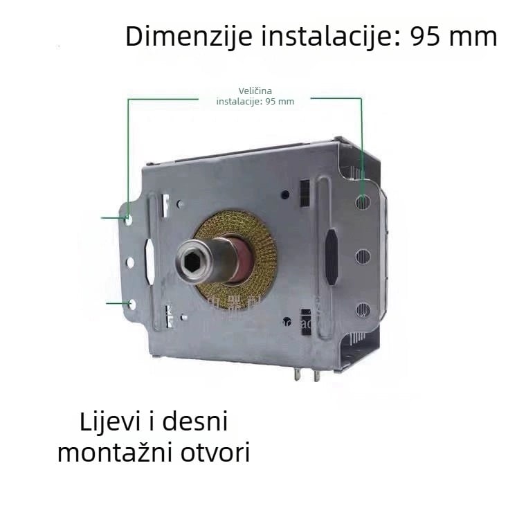 Magnetron za mikrovalnu pećnicu M24FB-610, stražnja montaža, kompatibilan s Galanz/Midea, zagrijavanje i regulacija temperature