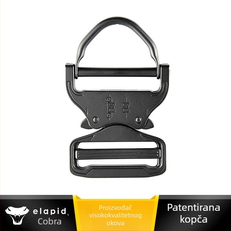 46 mm Cobra D-prsten spona, cinkovog legura, taktička brza otpuštajuća kopča za webbing i torbe