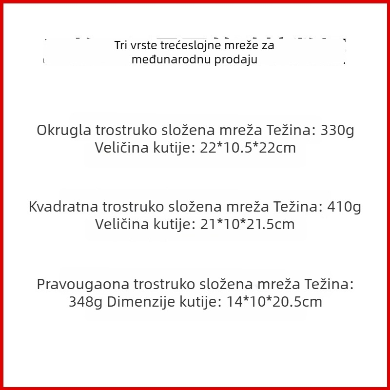 Nehrđajući čelični trostruki mrežni nosač za Ninja Foodi pećnicu – dodaci za air fryer, grill i dehidraciju, težina 430 g