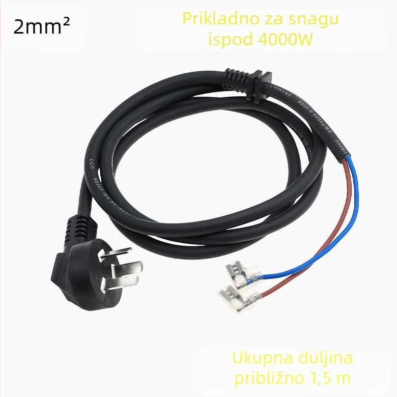 Napajajući kabel za indukcijski štednjak, potpuno bakreni, 4000W, 16A, 250V