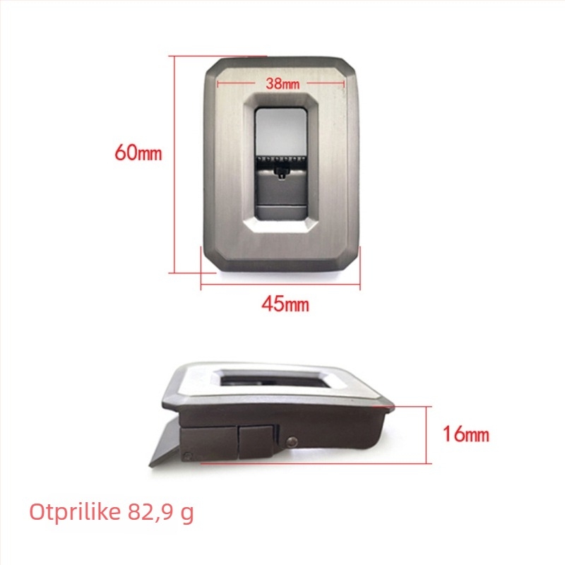 Kuka za remen od cinkovog legura, šuplja automatska kopča, dvostrano rotirajuća, bez zuba, brzo otpuštanje (Spring 2025; elektroforetsko završetak)