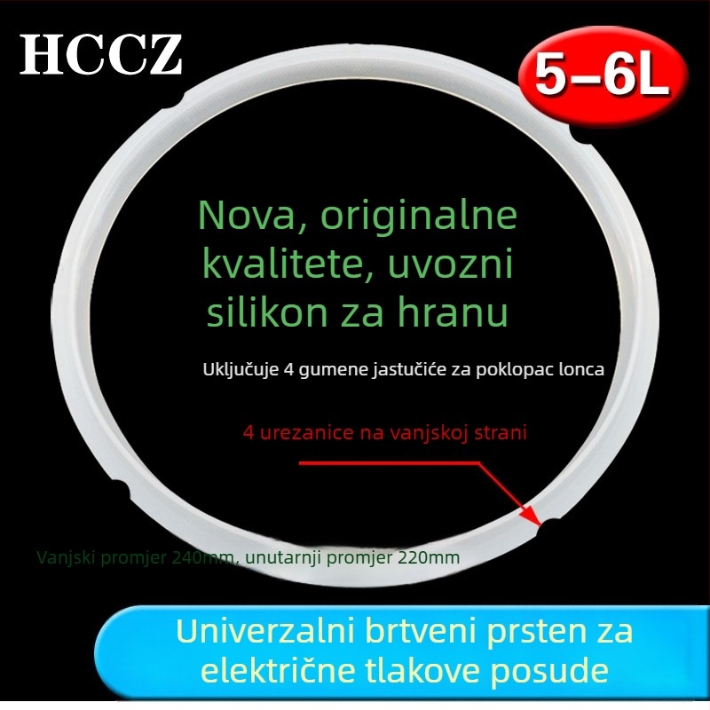 Silikonski brtvni prsten za električni lonac pod pritiskom – pribor, HCCZ