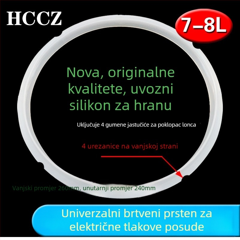 Silikonski brtvni prsten za električni lonac pod pritiskom – pribor, HCCZ
