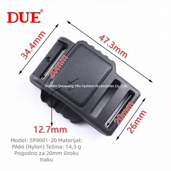 More than art DUE Plastična magnetska spona za kacige i ruksake - Proljeće 2024., dodaci za prtljagu