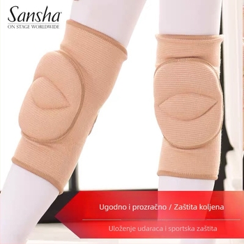 Sansha Zaštita za koljeno za ples i jogu — debeli topli jastučić od pjene, unisex, pogodna za trčanje, fitness i plesne pokrete