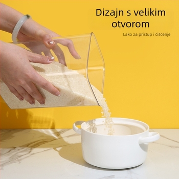 Prozirni plastični spremnik za kuhinju s poklopcem, visoke kvalitete za orašaste plodove, grickalice i žitarice