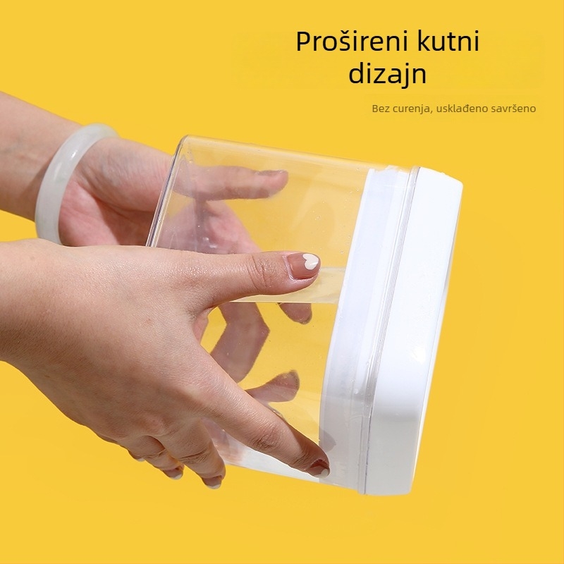 Prozirni plastični spremnik za kuhinju s poklopcem, visoke kvalitete za orašaste plodove, grickalice i žitarice