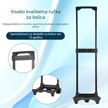 Ingute Q10 Željezni Štap za Prtljagu, Vanjski Dvije Sekcije Dizajn, Proljeće 2024 Izdanje