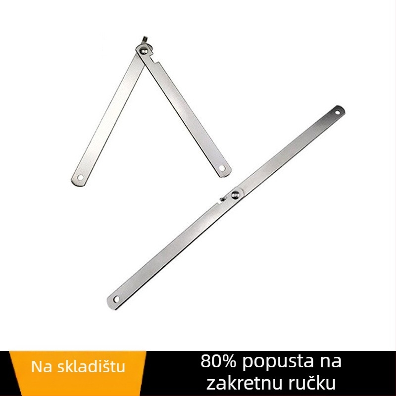 Dvodijelna sklopiva povlačna šipka za namještaj - Željezo, moderan minimalistički stil, pogodna za krevet, ormar, vrata ormara, kutiju i potporu prozora
