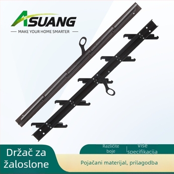 Asuang aluminijski nosač prozorskih roleta, model AS-0103, za balkon, kuhinju, kupaonu i sobu, moderan minimalistički stil