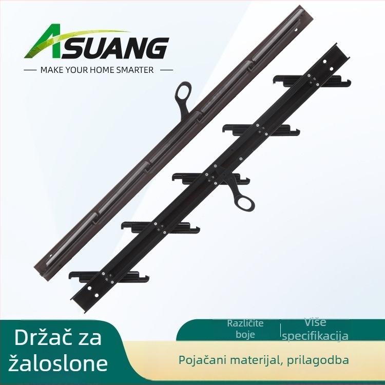 Asuang aluminijski nosač prozorskih roleta, model AS-0103, za balkon, kuhinju, kupaonu i sobu, moderan minimalistički stil