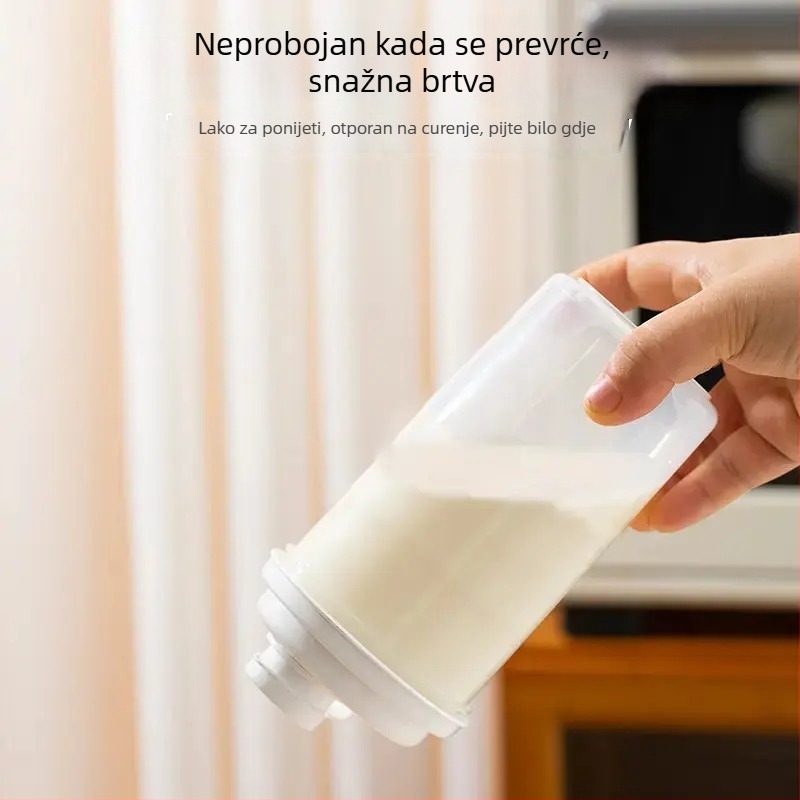 Spremnik za šećer, plastični, cilindričan, zatvoren, kapacitet 301–500 ml, prehrambene kvalitete, otporan na vlagu