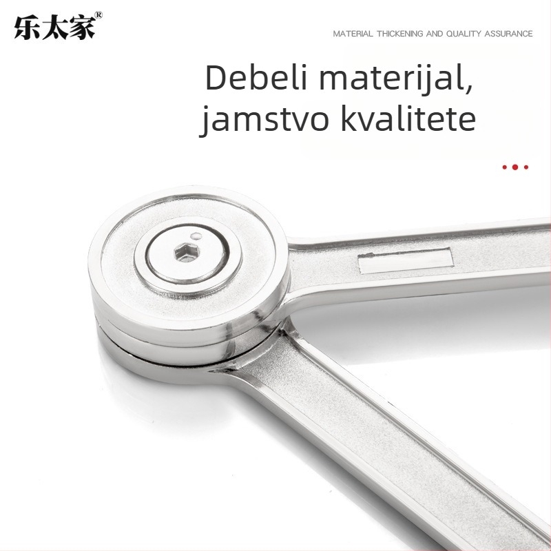 Šarka za ormar s plinskom ručicom za otvaranje pokretnih vrata, model Stop at Will (06), materijal: cinkova legura, marka: Yttrium, namjena: ostalo, stil: moderni