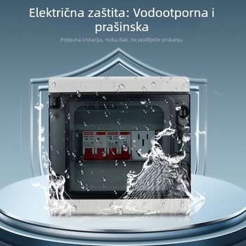 HA-8WAY 8-položni prekidač, ABS materijal, vanjska vodootpornost, prašinu otporan, zaštita od curenja struje