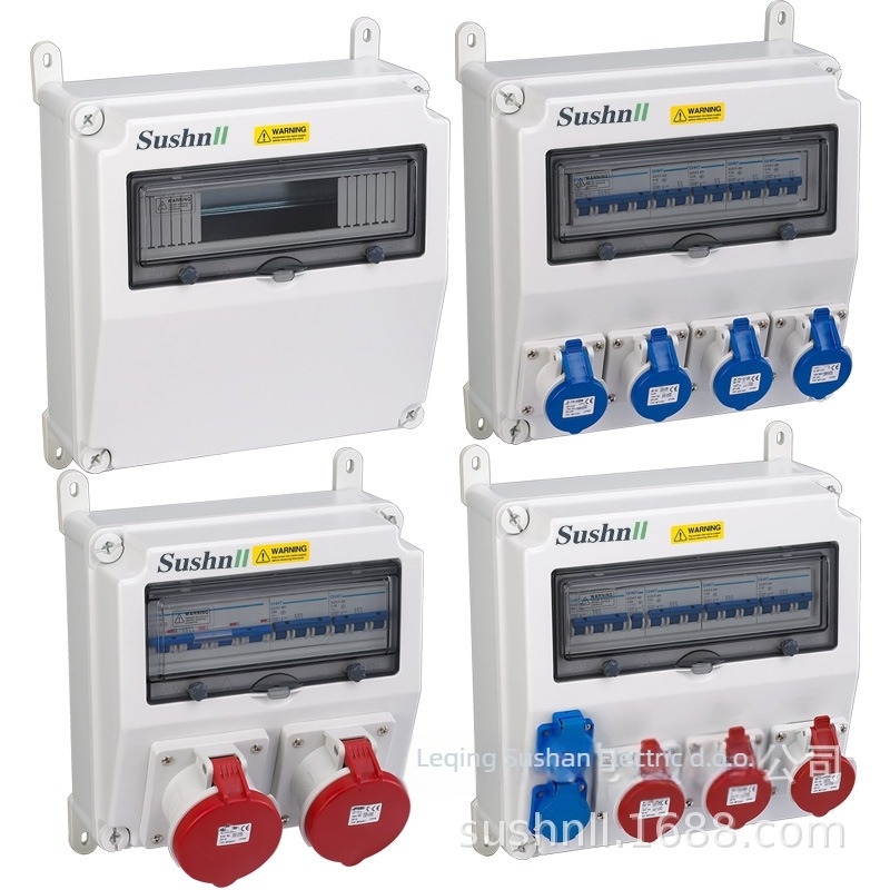 Zidno montirana vodootporna kutija za razdjelnik s PC kućištem, 12 krugova, 2 prekidača, IP65, prilagodljiva