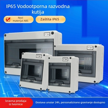 HT serija plastična kutija osigurača, 2–24 okruga, površinska/ugrađena montaža, 20 A