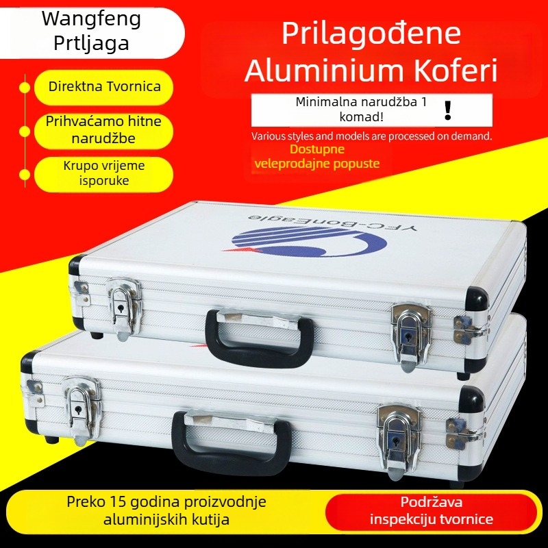 Kutija alata od aluminijske legure – EVA navlaka, prilagodljiva nosivost
