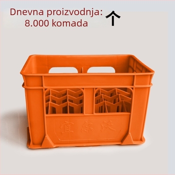 HDPE košara za napitke s 24 odjeljka, plastična kutija za piće, jednokratno injekcijsko oblikovanje, nosivost 50, vodootporna i otporna na vlagu, marka Qibo Plastic Industry