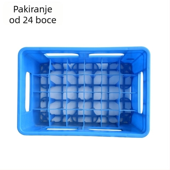 HDPE košara za napitke s 24 odjeljka, plastična kutija za piće, jednokratno injekcijsko oblikovanje, nosivost 50, vodootporna i otporna na vlagu, marka Qibo Plastic Industry