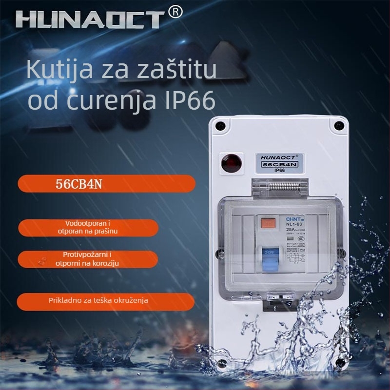 Vanjska IP66 vodootporna razvodna kutija, montaža na površinu, 4 kanala, model 56CB4N