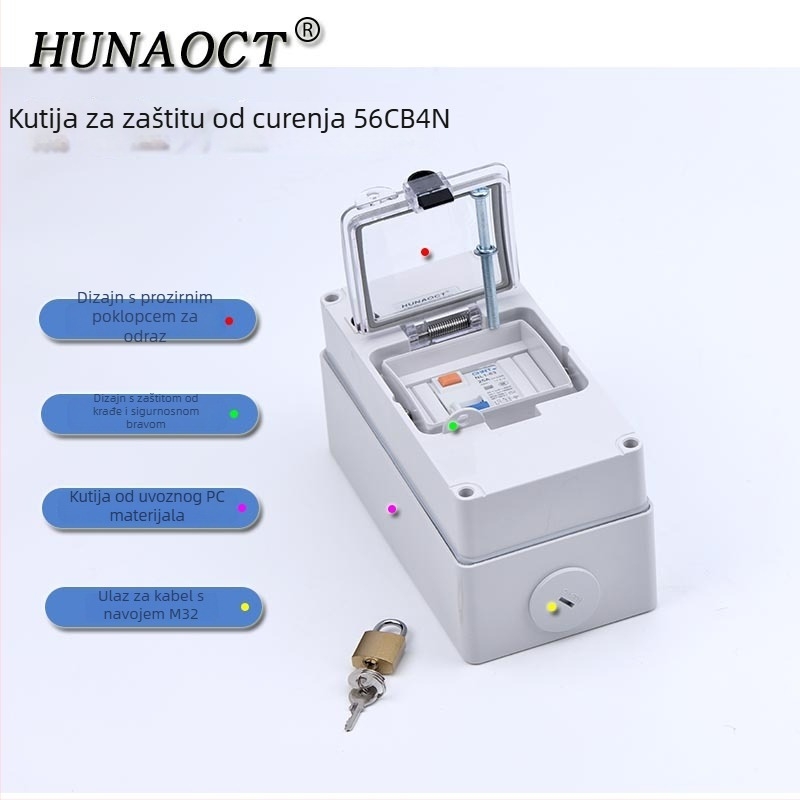 Vanjska IP66 vodootporna razvodna kutija, montaža na površinu, 4 kanala, model 56CB4N