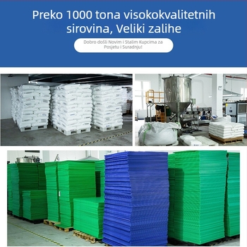 PP plastična kutija za transport, vodootporna, antistatična, sklopiva, nosivost 30-400 kg