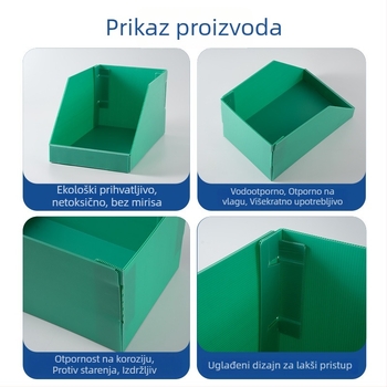 PP organizacijska kutija s vodootpornim i otpornošću na vlagu dizajnom, kutija za datoteke s nagibnim prednjim otvorom, Xingyu Industrial